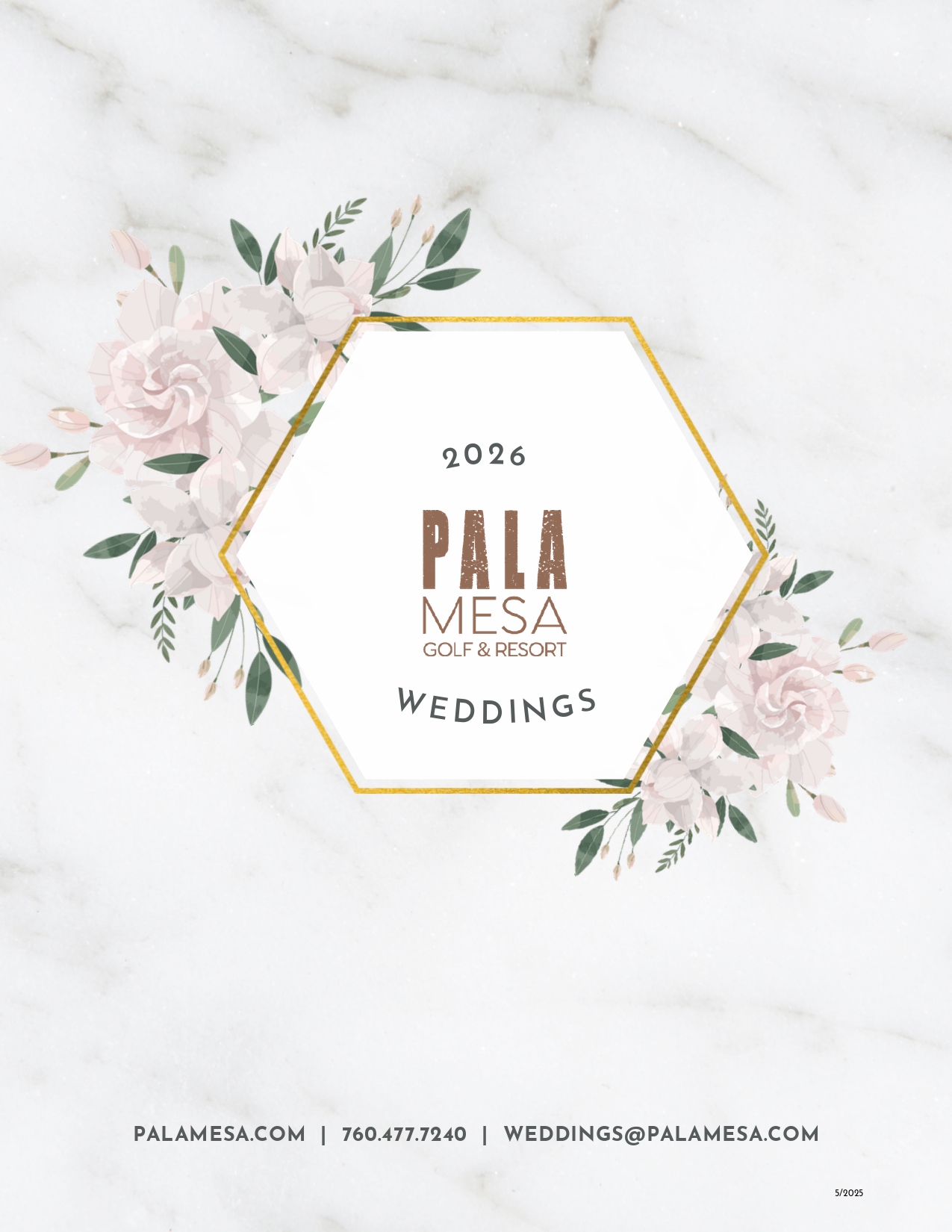 Wedding Menus 2026 page